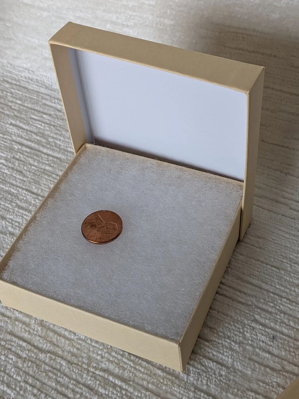 Tan Jewelry Gift Boxes With Polyfil - Case Of 20 3.5